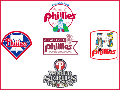 Phillies logos during my 30 years of "phandom."