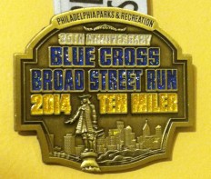 2014 Broad Street Run medal