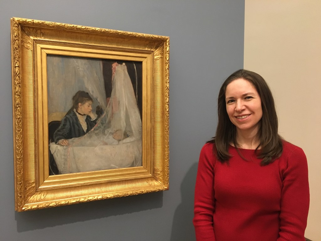 Alison with Berthe Morisot's "The Cradle"